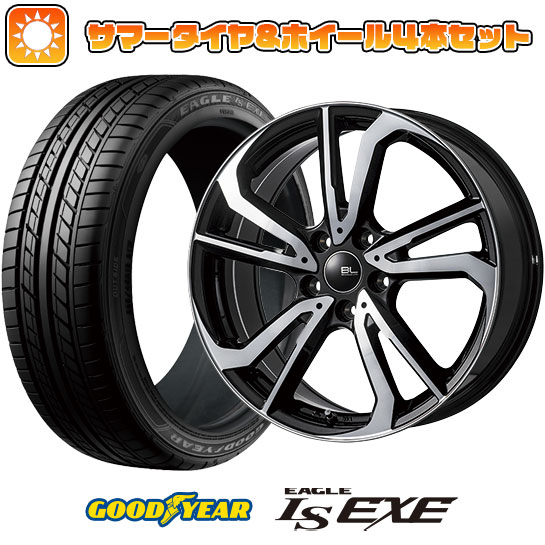 215/45R18 夏タイヤ ホイール4本セット GOODYEAR EAGLE LS EXE(限定) (5/114車用) BRANDLE LINE レツィオ パールブラックポリッシュ 18インチ :arktire 1130 110503 31586 31586:アークタイヤ