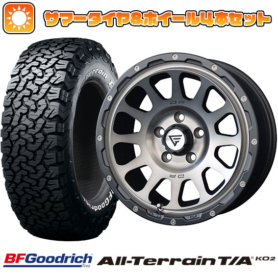 225/70R16 夏タイヤ ホイール4本セット BFグッドリッチ オールテレーンT/A KO2 RWL/RBL (5/114車用) DELTA FORCE オーバル 16インチ :arktire 2563 118691 22213 22213:アークタイヤ