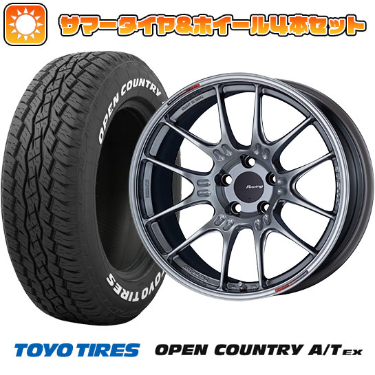 235/60R18 夏タイヤ ホイール４本セット (5/114車用) TOYO オープンカントリー A/T EX エンケイ GTC02 18インチ :arktire 27064 150855 33424 33424:アークタイヤ