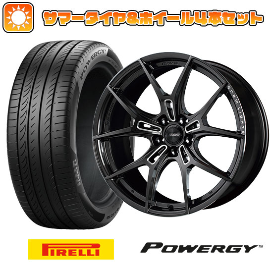 225/45R19 夏タイヤ ホイール4本セット PIRELLI パワジー (5/114車用) RAYS グラムライツ 57FXZ 19インチ :arktire 879 139969 36962 36962:アークタイヤ