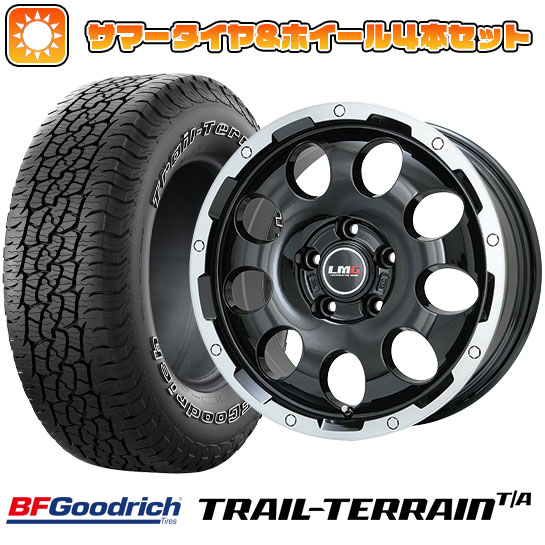 225/55R18 夏タイヤ ホイール4本セット BFグッドリッチ トレールテレーンT/A ORBL (5/114車用) LEHRMEISTER LMG CS 9 ブラック/ブラッククリアリム 18インチ :arktire 1321 145329 36808 36808:アークタイヤ