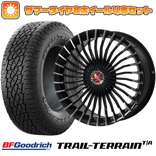 225/55R18 夏タイヤ ホイール4本セット BFグッドリッチ トレールテレーンT/A ORBL (5/100車用) PREMIX グラッパ f30 (ブラックポリッシュ) 18インチ :arktire 2288 94655 36808 36808:アークタイヤ