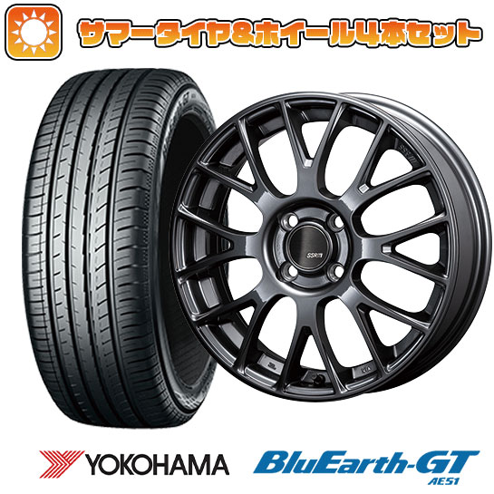 185/55R16 夏タイヤ ホイール4本セット YOKOHAMA ブルーアース GT AE51 (4/100車用) SSR GTV04 16インチ :arktire 261 142938 28563 28563:アークタイヤ