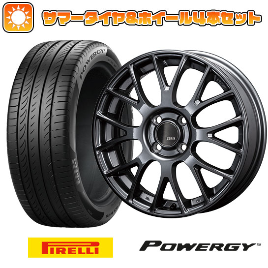 205/50R17 夏タイヤ ホイール4本セット PIRELLI パワジー (4/100車用) SSR GTV04 17インチ :arktire 25201 142939 38262 38262:アークタイヤ