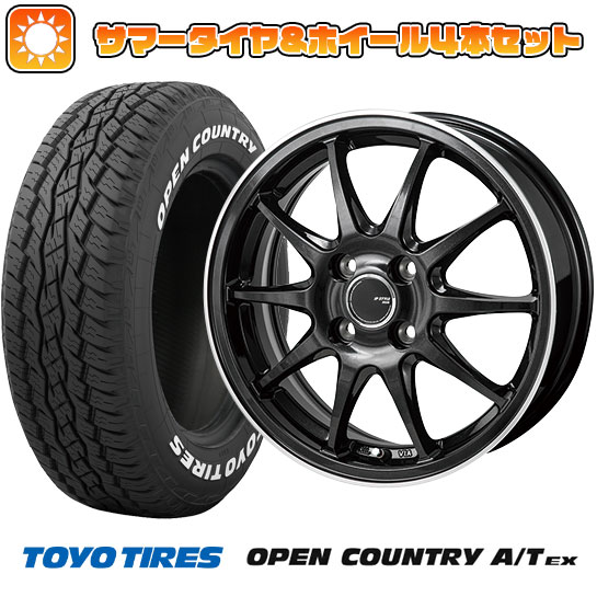 195/65R16 夏タイヤ ホイール4本セット ライズ/ロッキー（ガソリン） TOYO OPEN COUNTRY A/T EX MONZA JPスタイル R10 16インチ :arktire 21101 123249 34401 34401:アークタイヤ