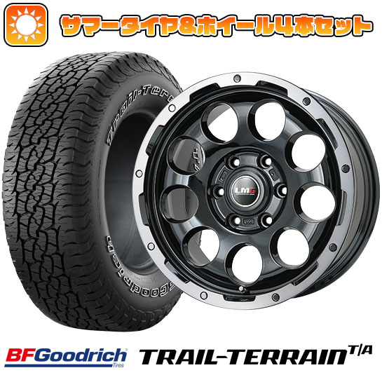 265/70R17 夏タイヤ ホイール4本セット プラド BFグッドリッチ トレールテレーンT/A ORWL LEHRMEISTER LMG CS 9 ブラック/ブラッククリアリム 17インチ :arktire 11822 110745 36789 36789:アークタイヤ