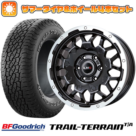 265/70R17 夏タイヤ ホイール4本セット プラド BFグッドリッチ トレールテレーンT/A ORWL LEHRMEISTER LMG MS 9W ブラック/ブラッククリアリム 17インチ :arktire 11822 110721 36789 36789:アークタイヤ