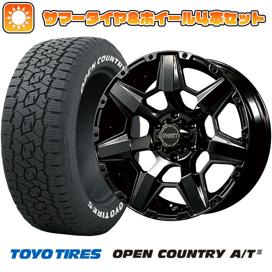 265/65R17 夏タイヤ ホイール4本セット TOYO OPEN COUNTRY A/T III (6/139車用) CLIMATE スワット【限定】 17インチ :arktire 11822 140075 38618 38618:アークタイヤ