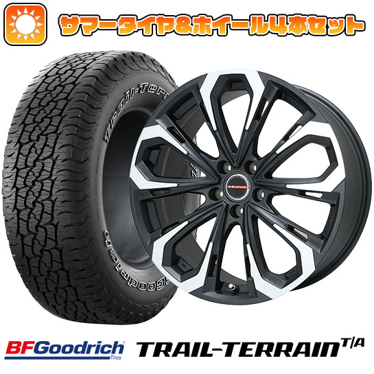 225/55R18 夏タイヤ ホイール4本セット BFグッドリッチ トレールテレーンT/A ORBL (5/114車用) BIGWAY LEYSEEN プラバ5X(マットブラックポリッシュ) 18インチ :arktire 1321 115005 36808 36808:アークタイヤ