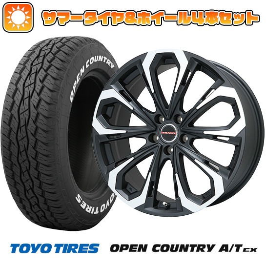 205/65R16 夏タイヤ ホイール4本セット TOYO OPEN COUNTRY A/T EX (5/114車用) BIGWAY LEYSEEN プラバ5X(マットブラックポリッシュ) 16インチ :arktire 1311 118992 39900 39900:アークタイヤ