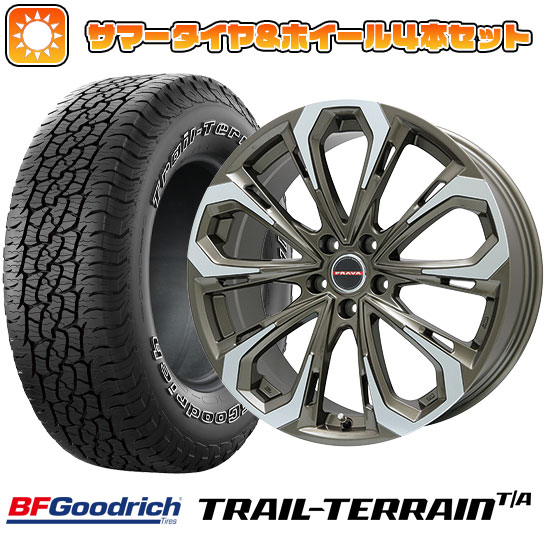 225/55R18 夏タイヤ ホイール4本セット BFグッドリッチ トレールテレーンT/A ORBL (5/114車用) BIGWAY LEYSEEN プラバ5X(ブロンズポリッシュ) 18インチ :arktire 1321 115004 36808 36808:アークタイヤ