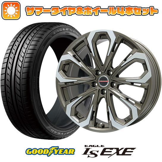 225/55R17 夏タイヤ ホイール4本セット GOODYEAR EAGLE LS EXE(限定) (5/114車用) BIGWAY LEYSEEN プラバ5X(ブロンズポリッシュ) 17インチ :arktire 1861 114998 32119 32119:アークタイヤ