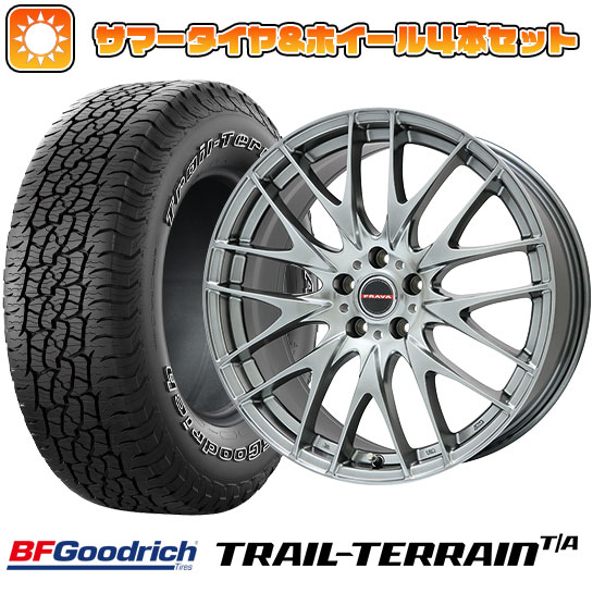 225/55R18 夏タイヤ ホイール4本セット BFグッドリッチ トレールテレーンT/A ORBL (5/114車用) BIGWAY LEYSEEN プラバ9M(クロームハイパーシルバー) 18インチ :arktire 1321 114643 36808 36808:アークタイヤ