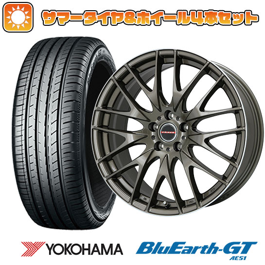 225/45R19 夏タイヤ ホイール4本セット YOKOHAMA ブルーアース GT AE51 (5/114車用) BIGWAY LEYSEEN プラバ9M(ブロンズ/リムポリッシュ) 19インチ :arktire 879 114757 28528 28528:アークタイヤ