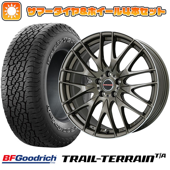 225/60R18 夏タイヤ ホイール4本セット BFグッドリッチ トレールテレーンT/A ORBL (5/114車用) BIGWAY LEYSEEN プラバ9M(ブロンズ/リムポリッシュ) 18インチ :arktire 1341 114741 36811 36811:アークタイヤ