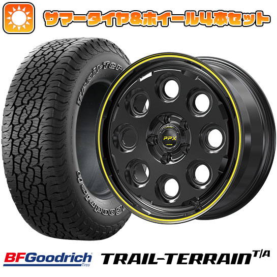 245/65R17 夏タイヤ ホイール4本セット BFグッドリッチ トレールテレーンT/A ORWL (5/114車用) KYOHO PPX ミルエイト 17インチ :arktire 19901 129073 36787 36787:アークタイヤ