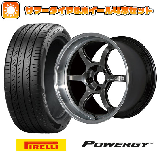 225/55R18 夏タイヤ ホイール４本セット (5/100車用) PIRELLI パワジー ヨコハマ アドバンレーシング R6 18インチ : arktire 2288 115139 36974 36974 : アークタイヤ