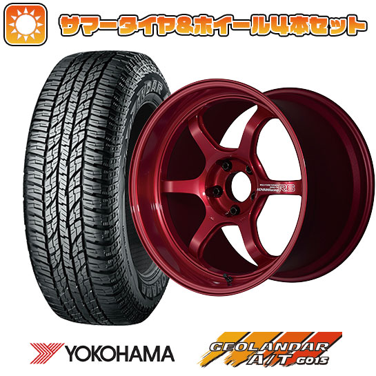 225/50R18 夏タイヤ ホイール4本セット YOKOHAMA ジオランダー A/T G015 RBL (5/114車用) YOKOHAMA アドバンレーシング R6 18インチ :arktire 1301 115151 35333 35333:アークタイヤ