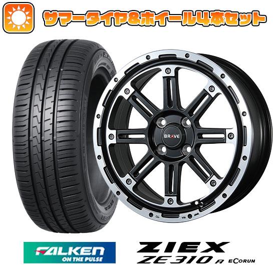 195/50R16 夏タイヤ ホイール4本セット FALKEN ジークス ZE310R エコラン（限定） (4/100車用) BLEST バーンズテック ブレイブストリーム 16インチ｜ark-tire