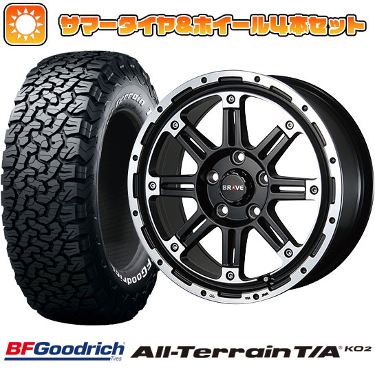 215/70R16 夏タイヤ ホイール4本セット BFグッドリッチ オールテレーンT/A KO2 RWL/RBL (5/114車用) BLEST バーンズテック ブレイブストリーム 16インチ :arktire 1581 126125 22212 22212:アークタイヤ