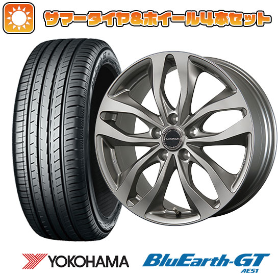 225/50R18 夏タイヤ ホイール4本セット YOKOHAMA ブルーアース GT AE51 (5/114車用) BRIDGESTONE バルミナ DS M 18インチ :arktire 1301 115679 28543 28543:アークタイヤ