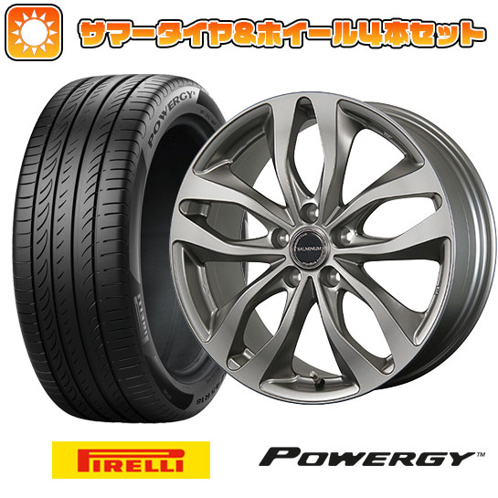 205/50R17 夏タイヤ ホイール4本セット PIRELLI パワジー (5/114車用) BRIDGESTONE バルミナ DS M 17インチ :arktire 1672 115678 38262 38262:アークタイヤ