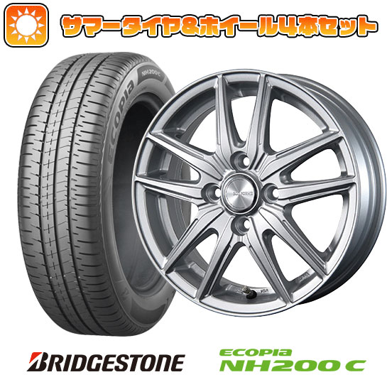 155/65R14 夏タイヤ ホイール4本セット N-BOX タントカスタム ワゴンR BRIDGESTONE エコピア NH200 C BRIDGESTONE エコフォルム SE-20 14インチ｜ark-tire