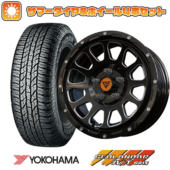 215/70R16 夏タイヤ ホイール4本セット YOKOHAMA ジオランダー A/T G015 RBL (5/114車用) DELTA FORCE オーバル 16インチ :arktire 1581 118690 24494 24494:アークタイヤ