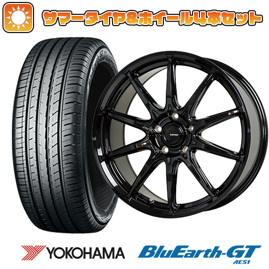 225/45R18 夏タイヤ ホイール４本セット (5/114車用) YOKOHAMA ブルーアース GT AE51 ホットスタッフ ジースピード G 05 18インチ :arktire 1261 150389 28539 28539:アークタイヤ