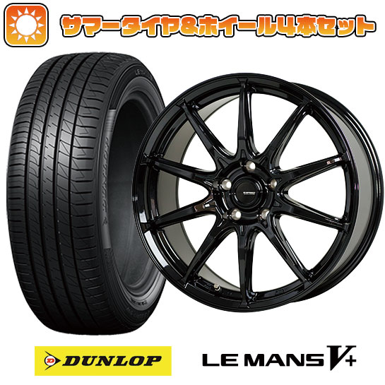 215/45R18 夏タイヤ ホイール４本セット (5/114車用) DUNLOP ルマン V+(ファイブプラス) ホットスタッフ ジースピード G 05 18インチ :arktire 1130 150388 40683 40683:アークタイヤ