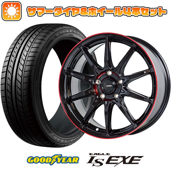 205/50R17 夏タイヤ ホイール4本セット GOODYEAR EAGLE LS EXE(限定) (5/100車用) HOT STUFF ジースピード P 05R 17インチ :arktire 1671 146461 31689 31689:アークタイヤ