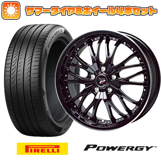 215/55R17 夏タイヤ ホイール4本セット PIRELLI パワジー (5/114車用) HOT STUFF プレシャス HM 3 17インチ :arktire 1841 146329 36980 36980:アークタイヤ