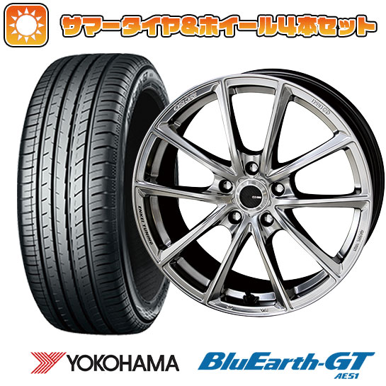 225/45R18 夏タイヤ ホイール４本セット (5/114車用) YOKOHAMA ブルーアース GT AE51 エンケイ チューニング SC50 18インチ :arktire 1261 150798 28539 28539:アークタイヤ