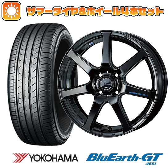 185/60R16 夏タイヤ ホイール4本セット YOKOHAMA ブルーアース GT AE51 (4/100車用) WEDS レオニス NAVIA 07 16インチ :arktire 13442 132788 33212 33212:アークタイヤ