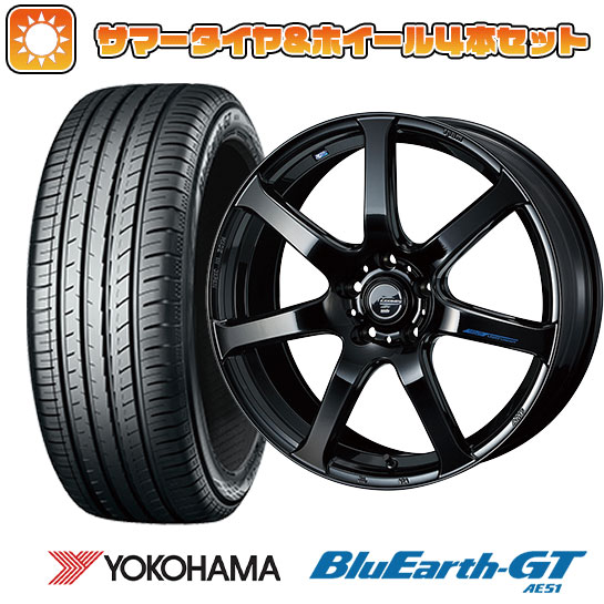 215/50R17 夏タイヤ ホイール4本セット YOKOHAMA ブルーアース GT AE51 (5/114車用) WEDS レオニス NAVIA 07 17インチ :arktire 1842 136547 28552 28552:アークタイヤ