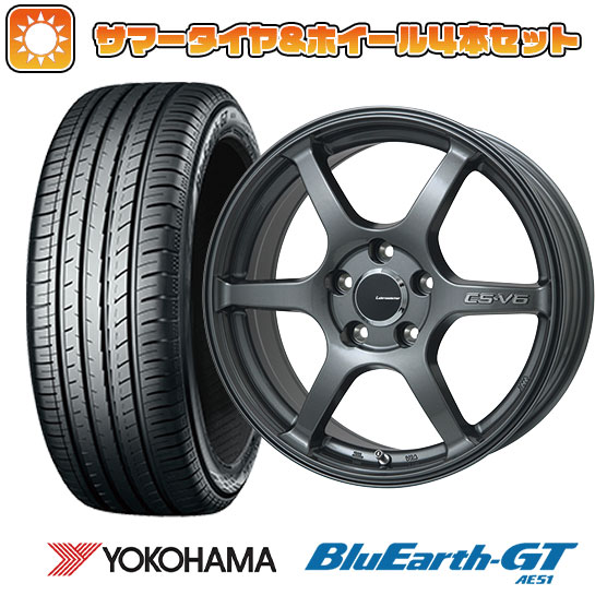 205/50R17 夏タイヤ ホイール4本セット YOKOHAMA ブルーアース GT AE51 (5/100車用) LEHRMEISTER CS V6(ガンメタ) 17インチ :arktire 1671 116384 28551 28551:アークタイヤ