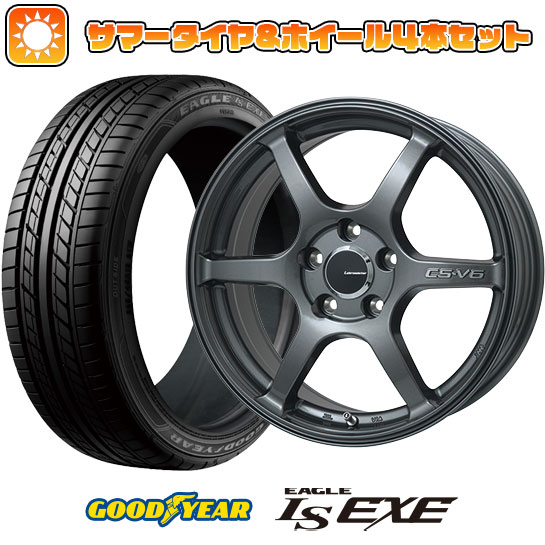 215/50R17 夏タイヤ ホイール4本セット GOODYEAR EAGLE LS EXE(限定) (5/114車用) LEHRMEISTER CS V6(ガンメタ) 17インチ :arktire 1842 116384 31589 31589:アークタイヤ