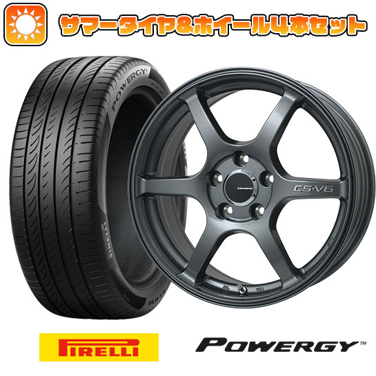 205/45R17 夏タイヤ ホイール4本セット シエンタ 2022 PIRELLI パワジー LEHRMEISTER CS V6(ガンメタ) 17インチ :arktire 27102 116384 36986 36986:アークタイヤ