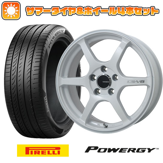 205/45R17 夏タイヤ ホイール4本セット シエンタ 2022 PIRELLI パワジー LEHRMEISTER CS V6(ホワイト) 17インチ :arktire 27102 116390 36986 36986:アークタイヤ