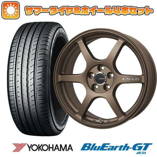 215/55R17 夏タイヤ ホイール4本セット YOKOHAMA ブルーアース GT AE51 (5/114車用) LEHRMEISTER CS V6(ブロンズ) 17インチ :arktire 1841 116396 28555 28555:アークタイヤ