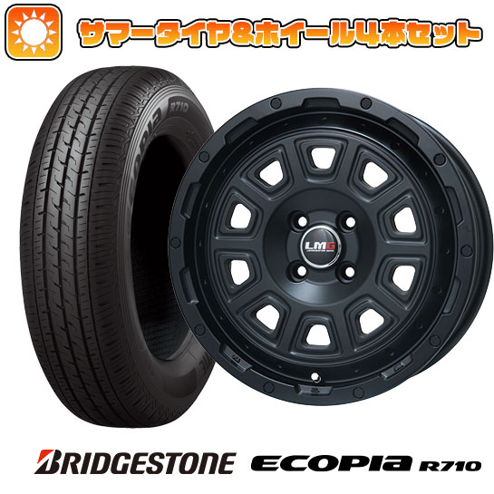 145/80R12 夏タイヤ ホイール4本セット BRIDGESTONE エコピア R710 80 