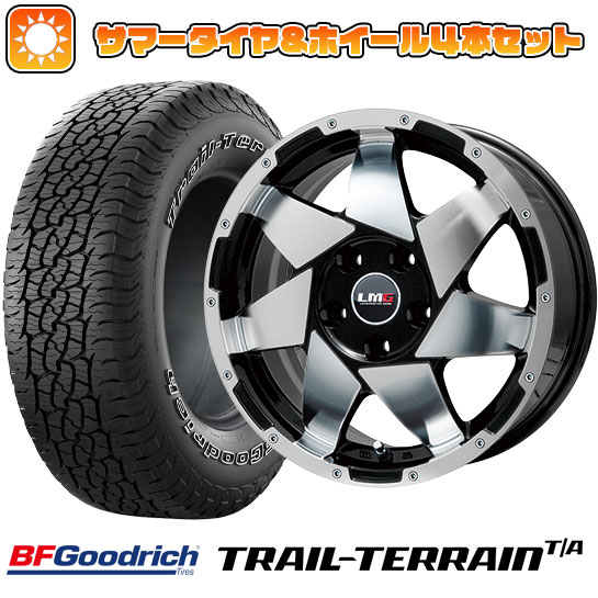 245/65R17 夏タイヤ ホイール4本セット BFグッドリッチ トレールテレーンT/A ORWL (5/114車用) LEHRMEISTER LMG shuriken ブラックポリッシュ 17インチ :arktire 19901 117270 36787 36787:アークタイヤ