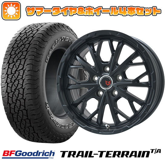 245/65R17 夏タイヤ ホイール4本セット BFグッドリッチ トレールテレーンT/A ORWL (5/114車用) LEHRMEISTER LMG ヴァスティア(セミグロスブラック) 17インチ :arktire 19901 114057 36787 36787:アークタイヤ