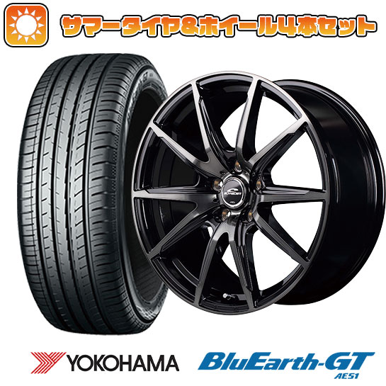 225/50R18 夏タイヤ ホイール4本セット ヨコハマ ブルーアース GT AE51 (5/114車用) MID シュナイダー DR 02 18インチ :arktire 1301 145532 28543 28543:アークタイヤ