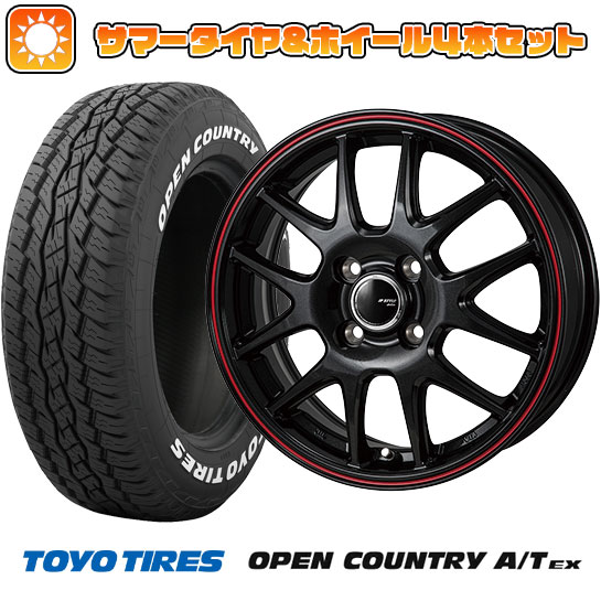 195/65R16 夏タイヤ ホイール4本セット ライズ/ロッキー（ガソリン） TOYO OPEN COUNTRY A/T EX MONZA JPスタイル ジェファ 16インチ :arktire 21101 123261 34401 34401:アークタイヤ