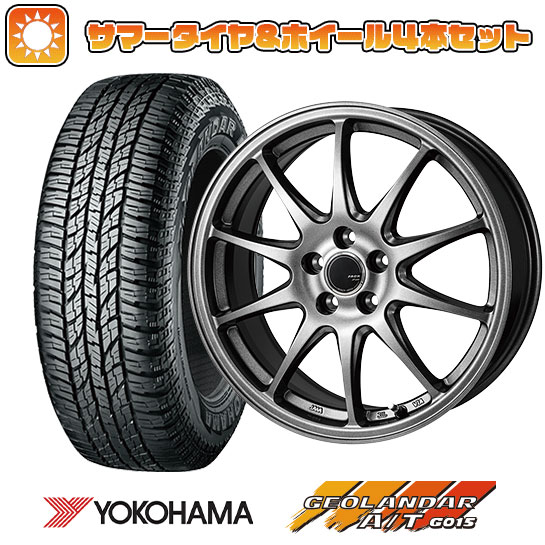 225/60R18 夏タイヤ ホイール４本セット (5/114車用) YOKOHAMA ジオランダー A/T G015 RBL モンツァ ZACK JP 202 18インチ :arktire 1341 151484 31742 31742:アークタイヤ