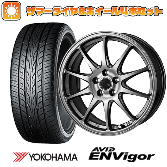 225/55R18 夏タイヤ ホイール４本セット (5/114車用) YOKOHAMA エイビッド エンビガーS321 モンツァ ZACK JP 202 18インチ :arktire 1321 151484 43106 43106:アークタイヤ