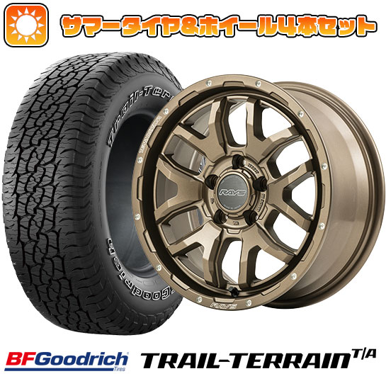 225/60R17 夏タイヤ ホイール4本セット BFグッドリッチ トレールテレーンT/A ORBL (5/114車用) RAYS デイトナ F6ブースト 17インチ :arktire 1845 139316 36817 36817:アークタイヤ