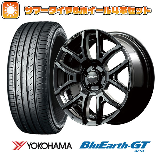 215/45R18 夏タイヤ ホイール４本セット (5/114車用) YOKOHAMA ブルーアース GT AE51 レイズ デイトナ F6ドライブ 18インチ｜ark-tire