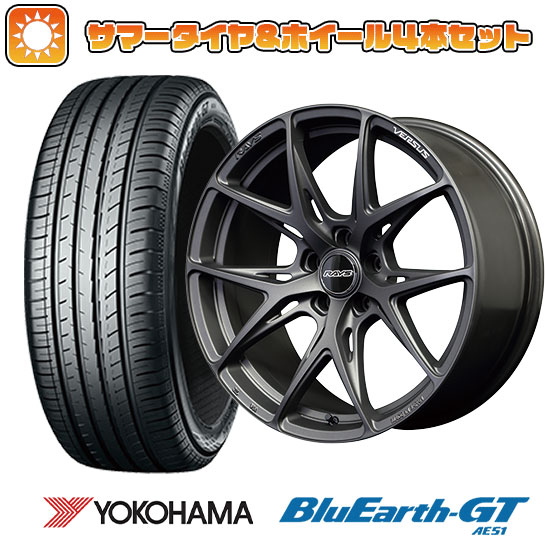 225/45R19 夏タイヤ ホイール4本セット YOKOHAMA ブルーアース GT AE51 (5/114車用) VERSUS VV21S 19インチ :arktire 879 139907 28528 28528:アークタイヤ